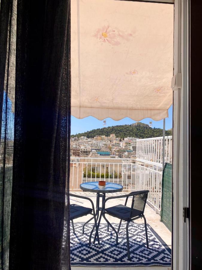 Apartment With Beautiful View Of Lycabettus Atena Exterior foto
